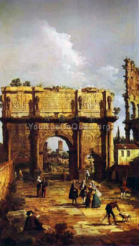 Rome, The Arch of Constantine - 卡纳莱托